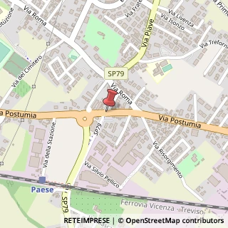 Mappa Via Postumia,  128, 31038 Paese, Treviso (Veneto)