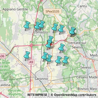 Mappa Via Luigi Galvani, 22069 Rovellasca CO, Italia (3.158)