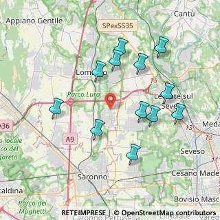 Mappa Via Luigi Galvani, 22069 Rovellasca CO, Italia (3.76)