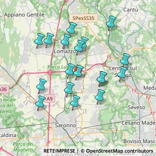 Mappa Via Luigi Galvani, 22069 Rovellasca CO, Italia (3.66611)