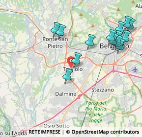 Mappa Via Gorizia, 24048 Treviolo BG, Italia (4.58643)