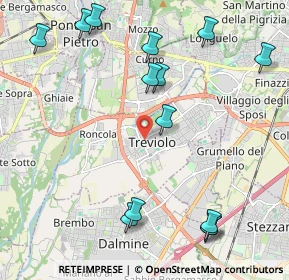 Mappa Via Gorizia, 24048 Treviolo BG, Italia (2.56429)