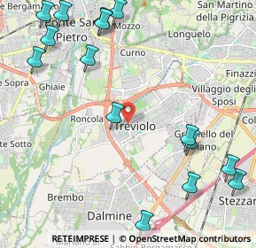 Mappa Via Gorizia, 24048 Treviolo BG, Italia (2.84733)