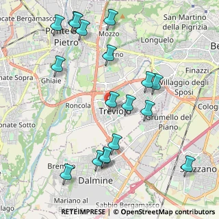 Mappa Via Gorizia, 24048 Treviolo BG, Italia (2.345)