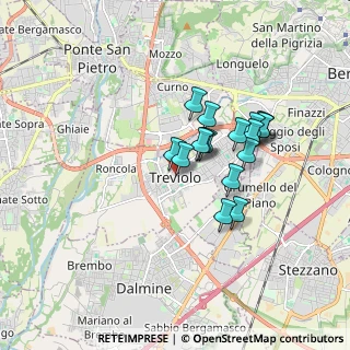 Mappa Via Alessandro Manzoni, 24048 Treviolo BG, Italia (1.34824)