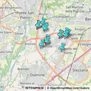 Mappa Via Alessandro Manzoni, 24048 Treviolo BG, Italia (1.35214)