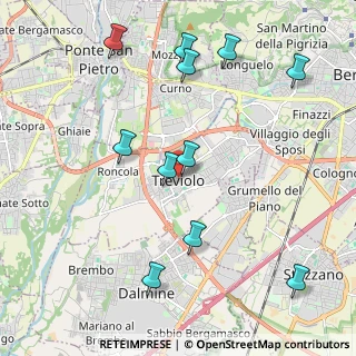 Mappa Vicolo Lavi, 24048 Treviolo BG, Italia (2.29909)