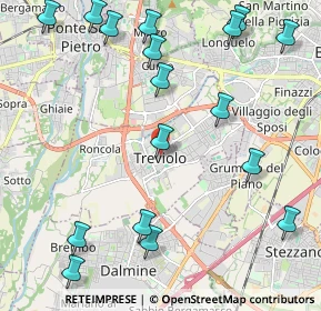 Mappa Vicolo Lavi, 24048 Treviolo BG, Italia (2.70824)