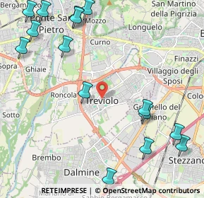 Mappa Vicolo Lavi, 24048 Treviolo BG, Italia (2.86933)