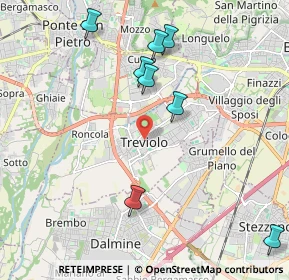 Mappa Via 24048, 24048 Treviolo BG, Italia (3.6985)