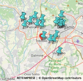 Mappa Vicolo Lavi, 24048 Treviolo BG, Italia (3.42158)