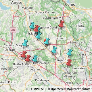 Mappa Via Sturzo Don, 22076 Mozzate CO, Italia (7.17154)