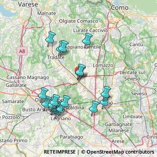 Mappa Via Sturzo Don, 22076 Mozzate CO, Italia (7.79667)