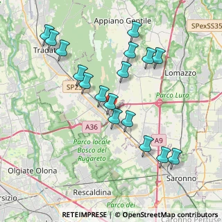 Mappa Via Sturzo Don, 22076 Mozzate CO, Italia (3.93235)