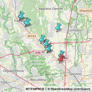 Mappa Via Sturzo Don, 22076 Mozzate CO, Italia (3.56417)