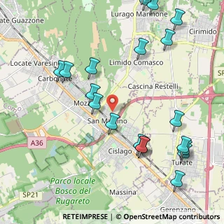 Mappa Via Sturzo Don, 22076 Mozzate CO, Italia (2.5935)