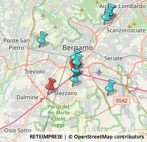 Mappa Via Enrico Fermi, 24035 Bergamo BG, Italia (3.16091)