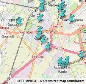 Mappa Via Enrico Fermi, 24035 Bergamo BG, Italia (1.2165)