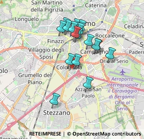 Mappa Via Enrico Fermi, 24035 Bergamo BG, Italia (1.53706)