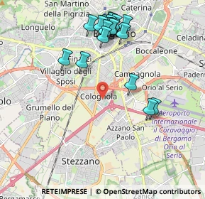 Mappa Via Enrico Fermi, 24035 Bergamo BG, Italia (2.1105)