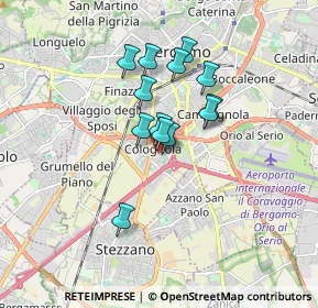 Mappa Via Enrico Fermi, 24035 Bergamo BG, Italia (1.25308)