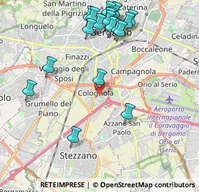 Mappa Via Enrico Fermi, 24035 Bergamo BG, Italia (2.3705)