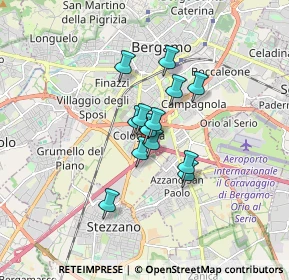 Mappa Via Enrico Fermi, 24035 Bergamo BG, Italia (1.06615)