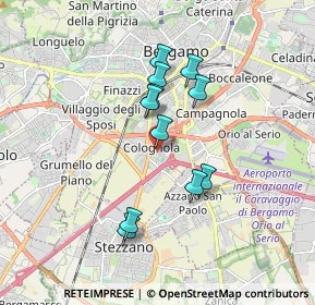 Mappa Via Enrico Fermi, 24035 Bergamo BG, Italia (1.44727)