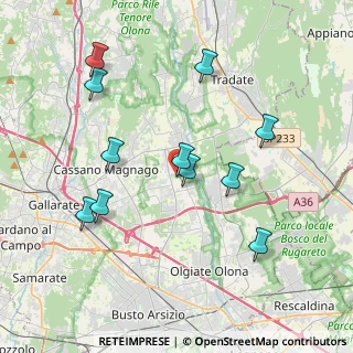 Mappa Via Giacomo Matteotti, 21054 Fagnano Olona VA, Italia (3.90636)
