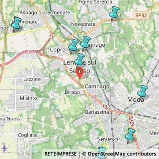 Mappa Via Appennini, 20823 Lentate sul Seveso MB, Italia (3.39364)