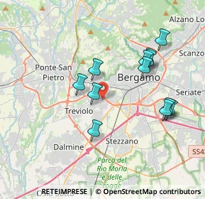 Mappa Via Bergamo, 24048 Treviolo BG, Italia (3.56917)