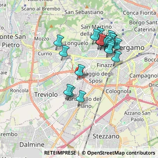 Mappa Via Bergamo, 24048 Treviolo BG, Italia (1.833)