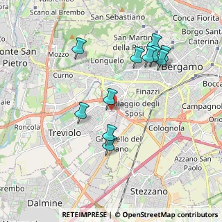 Mappa Via Bergamo, 24048 Treviolo BG, Italia (1.88727)