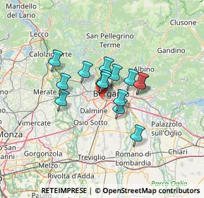 Mappa Via Bergamo, 24048 Treviolo BG, Italia (8.51533)