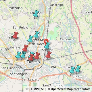 Mappa Via Giuseppe Massari, 31100 Treviso TV, Italia (2.24333)