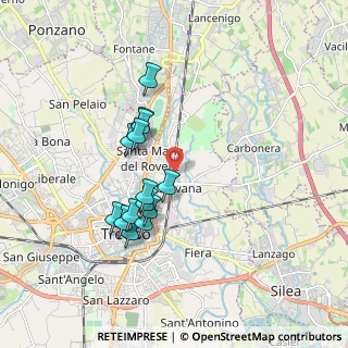 Mappa Via Giuseppe Massari, 31100 Treviso TV, Italia (1.56929)