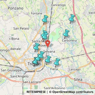 Mappa Via Giuseppe Massari, 31100 Treviso TV, Italia (1.68833)