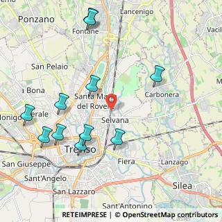 Mappa Via Giuseppe Massari, 31100 Treviso TV, Italia (2.33909)