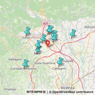 Mappa Via Industria, 36034 Malo VI, Italia (5.78182)