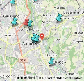 Mappa Viale Trento e Trieste, 20841 Carate Brianza MB, Italia (1.97188)