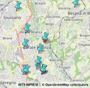 Mappa Viale Trento e Trieste, 20841 Carate Brianza MB, Italia (2.39692)