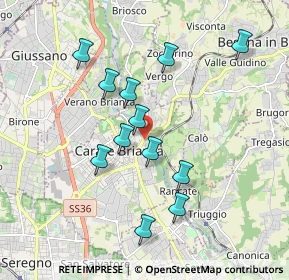 Mappa Viale Trento e Trieste, 20841 Carate Brianza MB, Italia (1.7075)