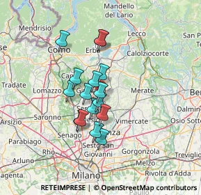 Mappa Viale Trento e Trieste, 20841 Carate Brianza MB, Italia (9.9675)