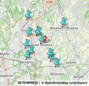 Mappa Viale Trento e Trieste, 20841 Carate Brianza MB, Italia (3.2175)