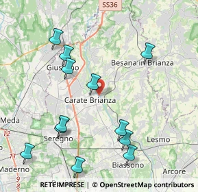 Mappa Viale Trento e Trieste, 20841 Carate Brianza MB, Italia (4.56833)