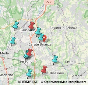 Mappa Viale Trento e Trieste, 20841 Carate Brianza MB, Italia (4.29545)