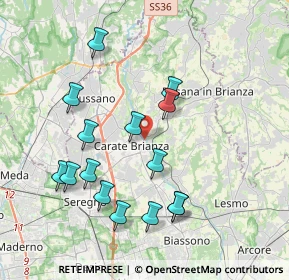 Mappa Viale Trento e Trieste, 20841 Carate Brianza MB, Italia (3.88867)