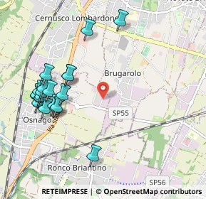 Mappa Via dell'Industria, 23875 Osnago LC, Italia (1.1245)