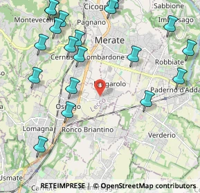 Mappa Via dell'Industria, 23875 Osnago LC, Italia (2.6595)