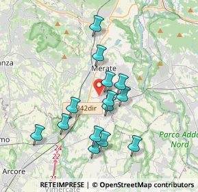 Mappa Via dell'Industria, 23875 Osnago LC, Italia (3.29214)